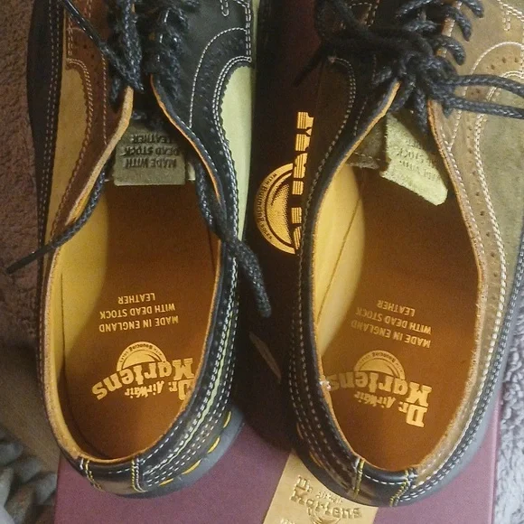 Dr. Martens Men's Two-Tone Dead Stock Wingtips - Picture 7 of 8